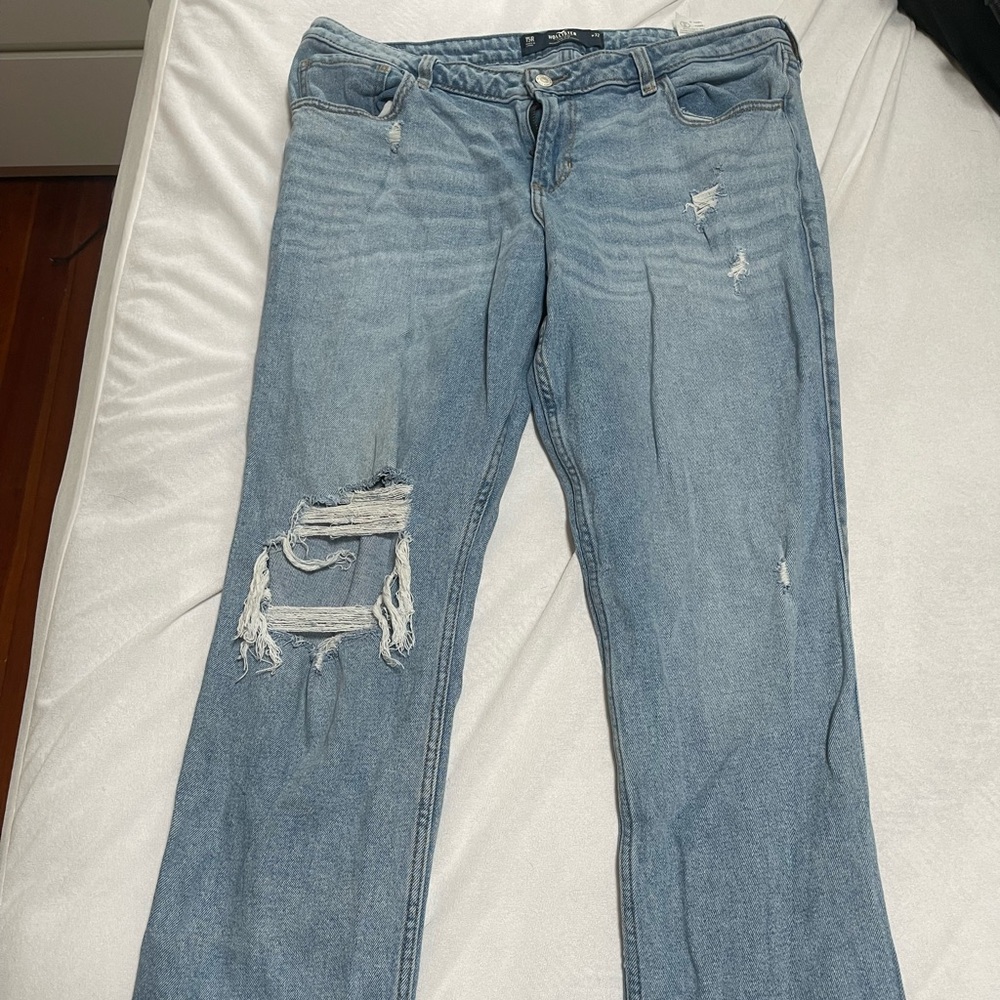 Hollister low rise baggy straight jeans